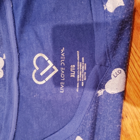 Blue Sweatshirt with Heart Design - Picture 3 of 3
